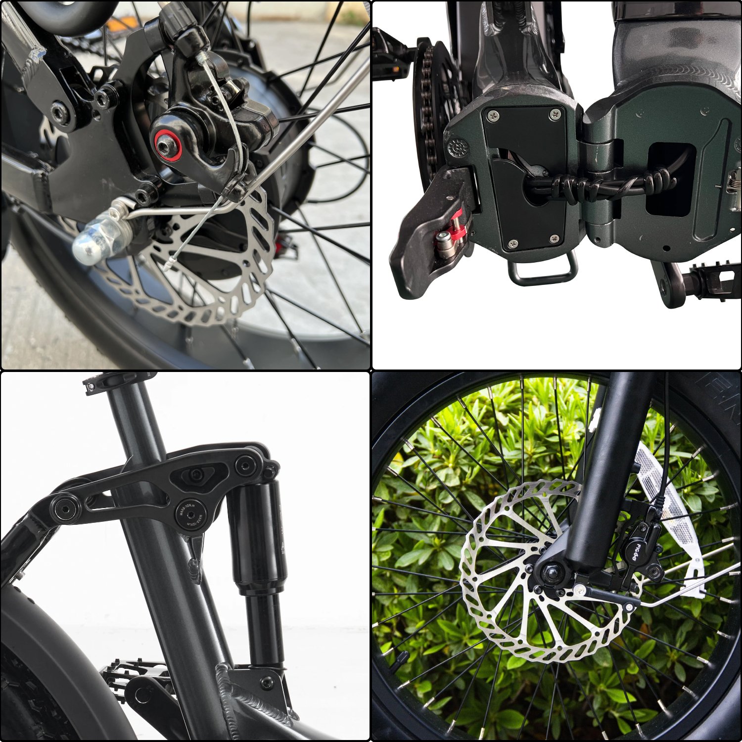 2024 New Design Cheap 20Ah 1000W Foldable Fat Tire Electric Bike High Quality Adult Electric City Bike For Adults