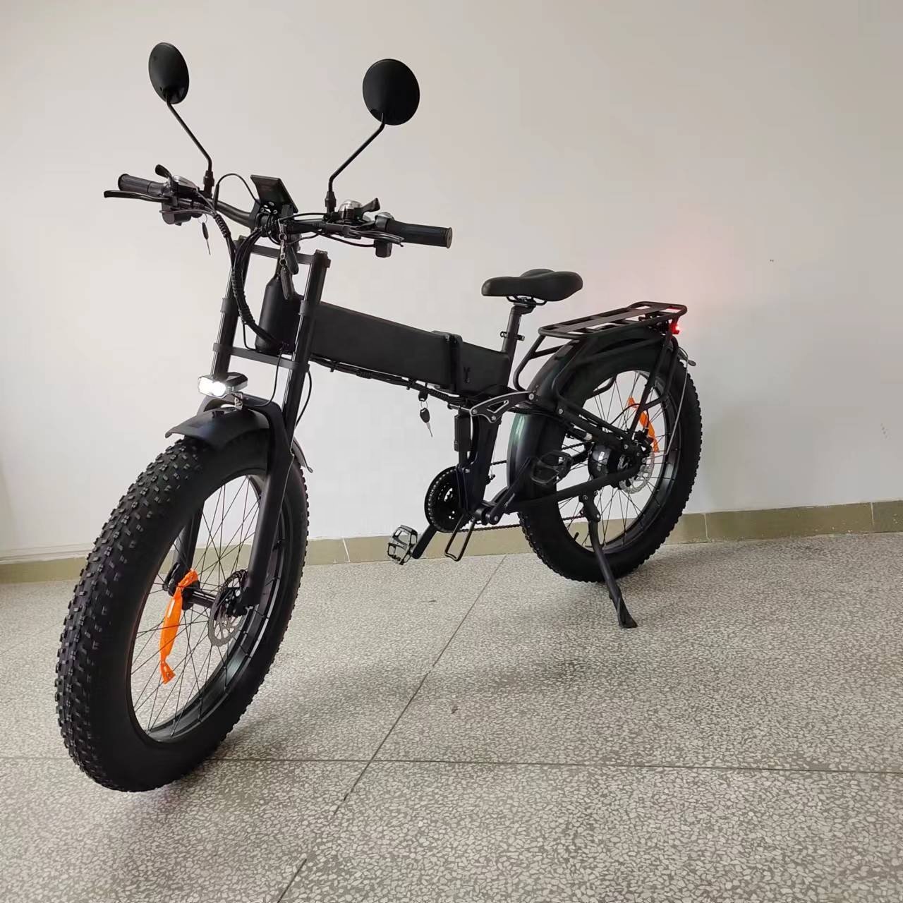 Ebike Folding Fat Tire Electric Bike 1000w Bafang Motor 48v21Ah Hydraulic Brake Full Suspension Electric City Bike