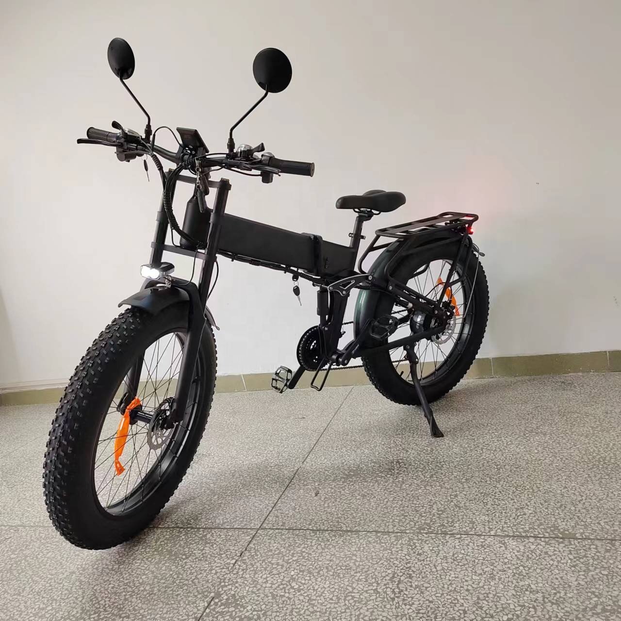 Ebike Folding Fat Tire Electric Bike 1000w Bafang Motor 48v21Ah Hydraulic Brake Full Suspension Electric City Bike