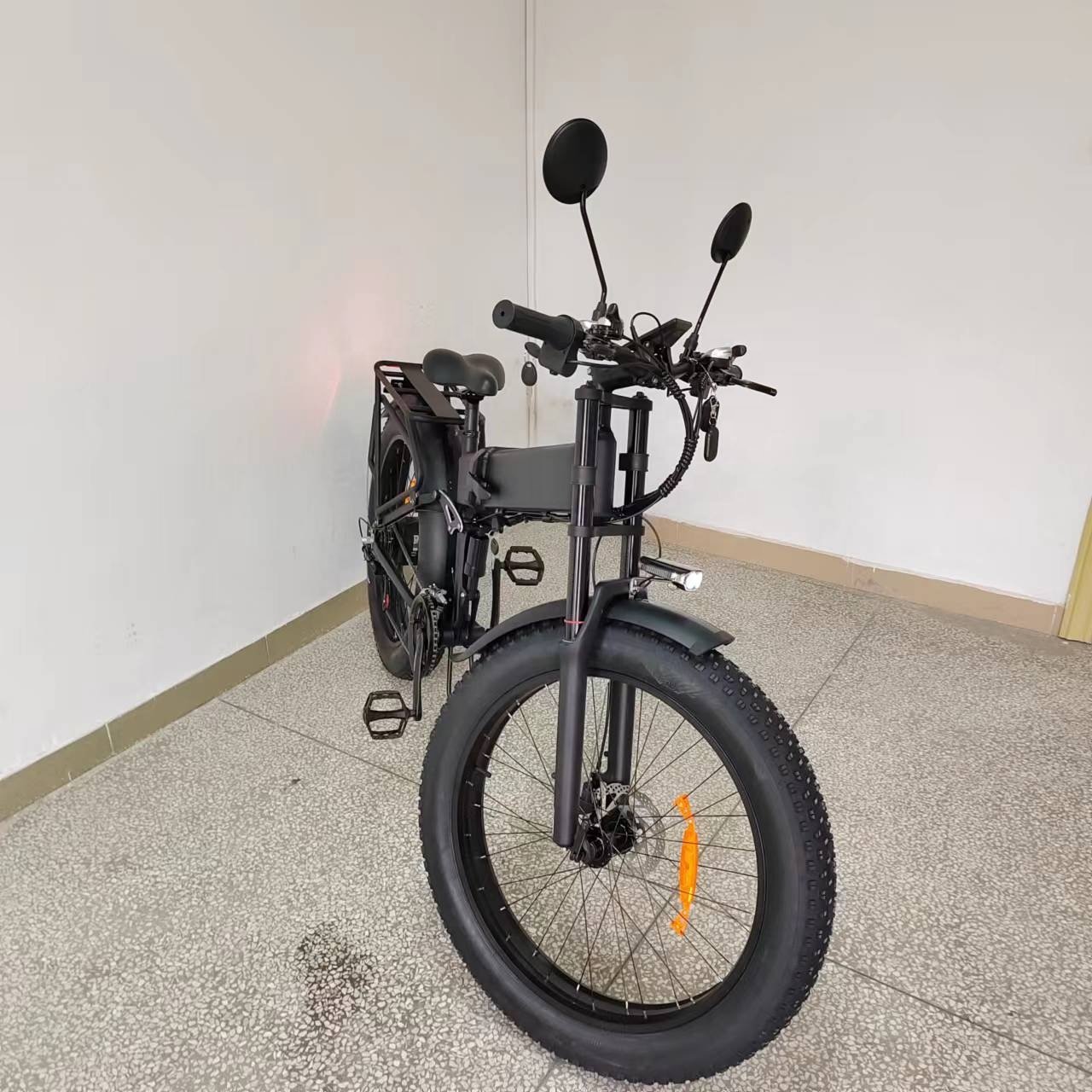 Ebike Folding Fat Tire Electric Bike 1000w Bafang Motor 48v21Ah Hydraulic Brake Full Suspension Electric City Bike