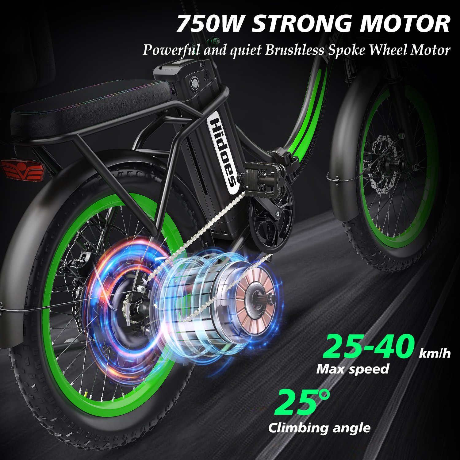 Good Quality Hidoes C1 48v 750w Brushless Gear Hub Motor Electric City Bike with UL2849 Scooter for Beginner Boys and Girls
