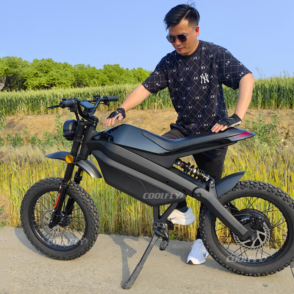 Newest hot selling Coolfly C1 k5 bomber 3000w 48v 38.4ah battery ebike 750km/h speed