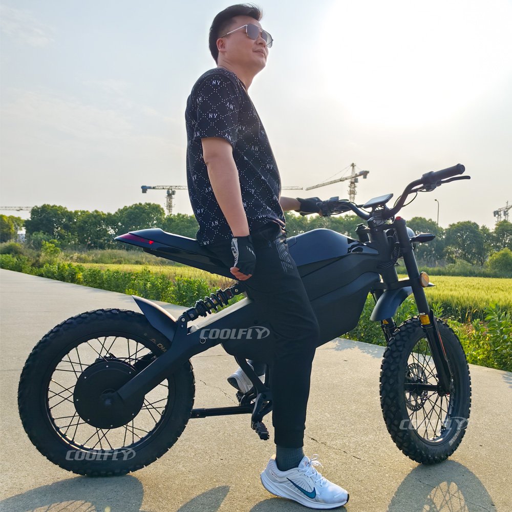 Newest hot selling Coolfly C1 k5 bomber 3000w 48v 38.4ah battery ebike 750km/h speed
