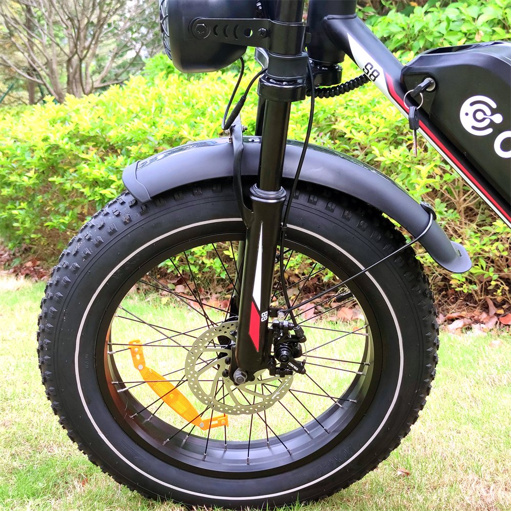 New Arrival S8 H9 EBike 48V 1000W 1500W Disc Brake Electric Cycle 20 inch Fat Tire Electric Bicycle Long Distance Mountain Bikes
