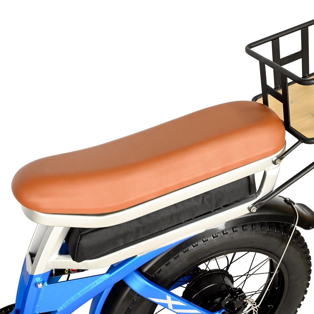 USA Dual Battery Dual Motor 2000W 48V 30AH Electric Mountain Bikes Rear Basket Hydraulic Brake Electric Bike