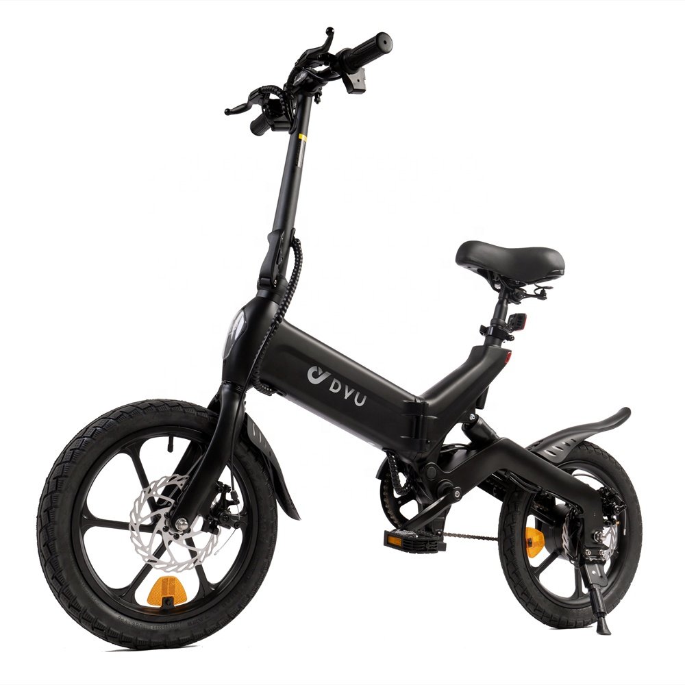 DYU A16 16 Inch 25KM/H Folding Electric Bicycle US UK Warehouse Stock Foldable Electric City Bike Fast Delivery