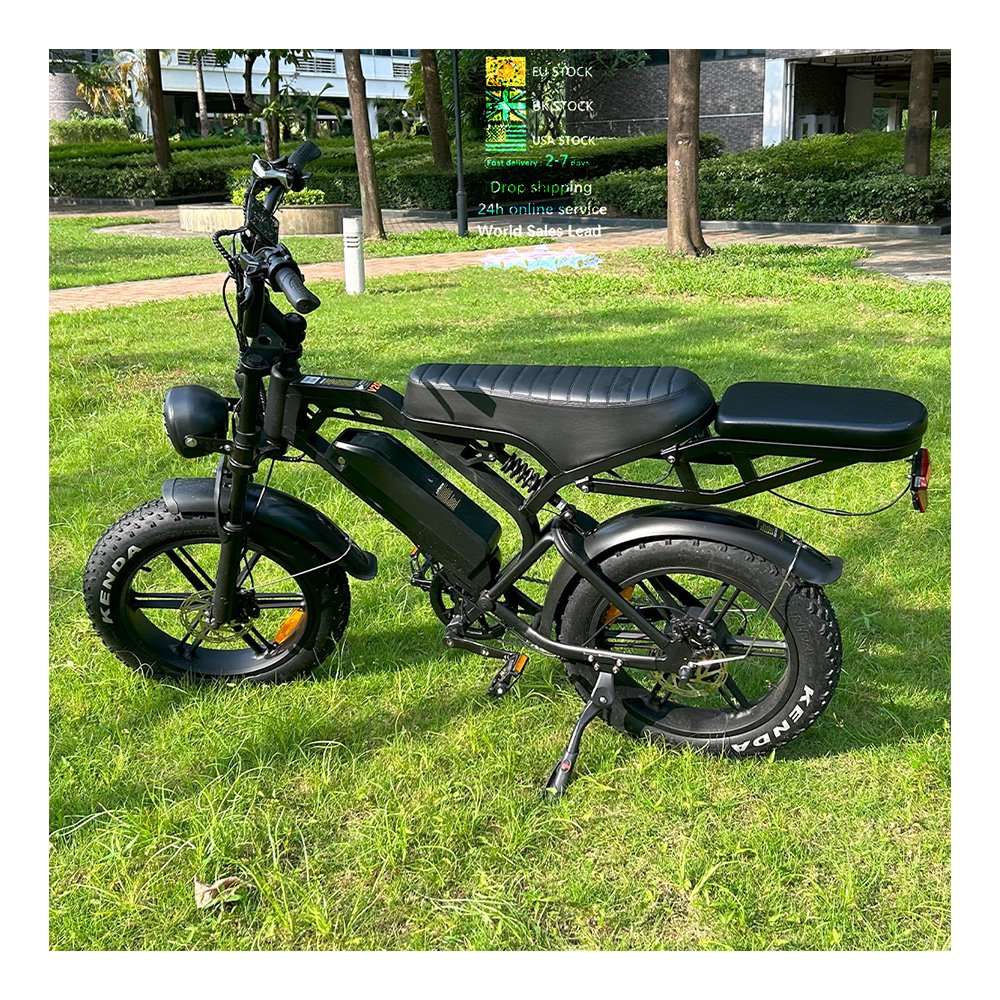 EU warehouse E bike V20 Pro fatbike 20*4 inch 2 seat electric city bike bicycle electric bicycle ebike
