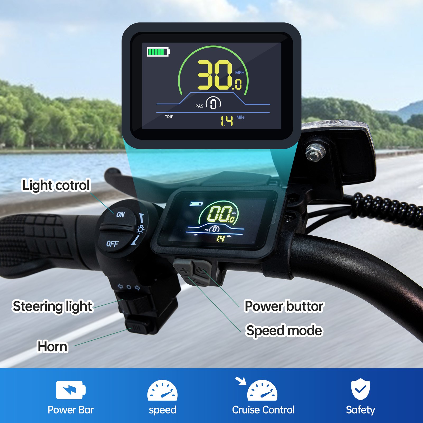 New Style 1000W 48V 25AH Electric Bicycle Mountain Snow City E-Bike Rear Hub Motor Aluminum Alloy Frame Lithium Battery Rear