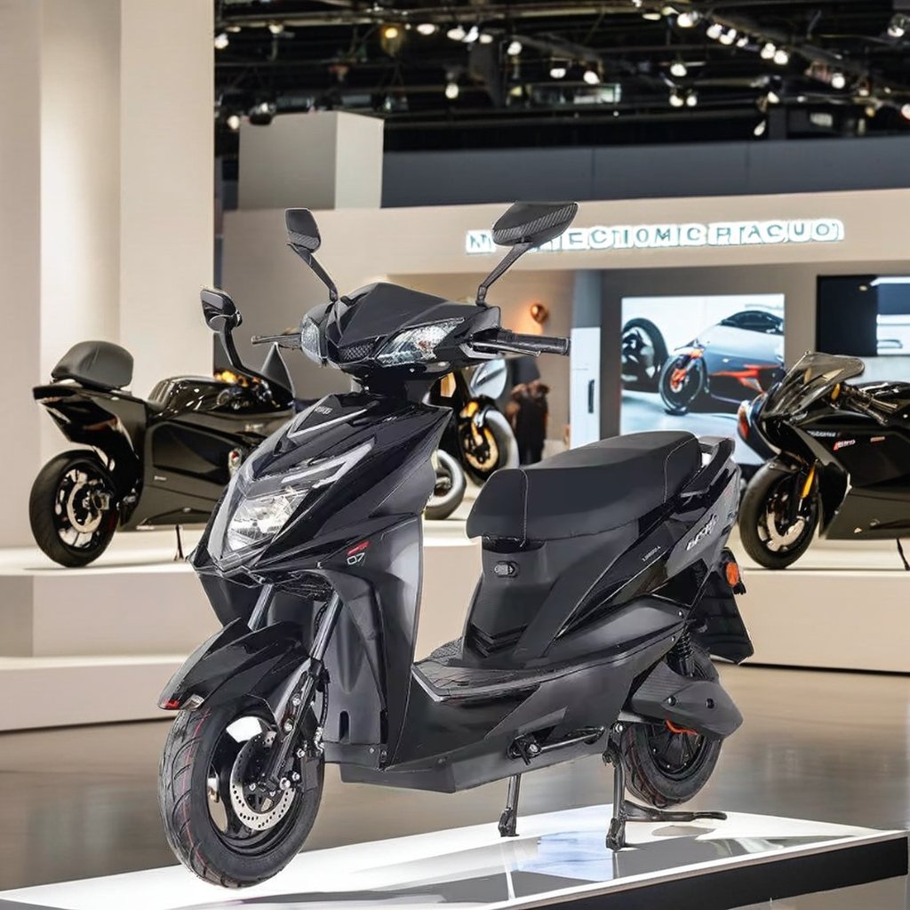High-Speed 2-Seat Electric Streetbike 48v-72v 2000W Brushless Motor Off-Road Capable Motorcycle Scooter