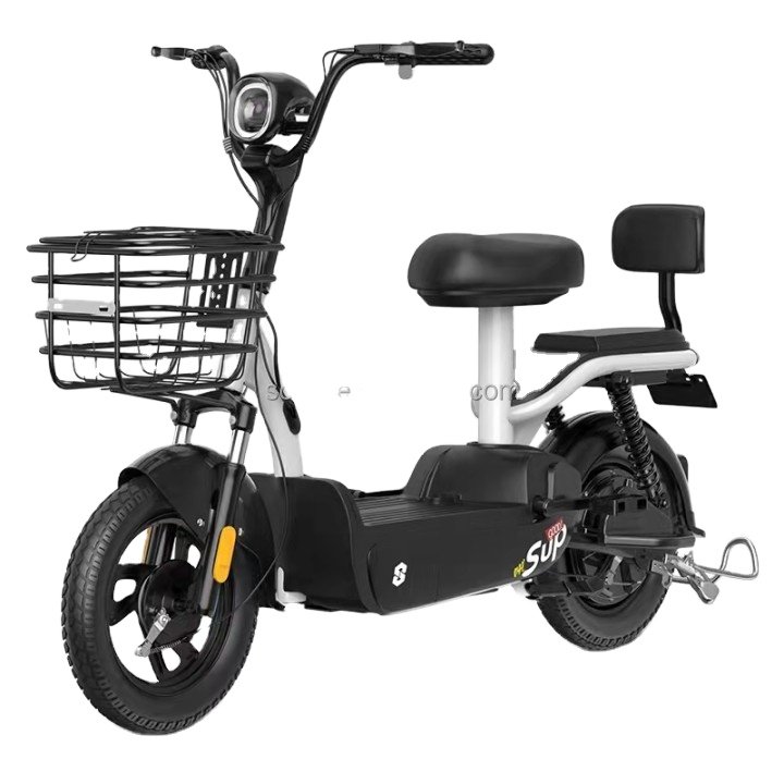 Hot Offer Worker's Electric Portable Bicycle Two-Wheeled Electric Rickshaw with Pick-up Electric Motorcycles for sale for kids