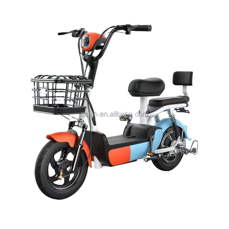 Hot Offer Worker's Electric Portable Bicycle Two-Wheeled Electric Rickshaw with Pick-up Electric Motorcycles for sale for kids