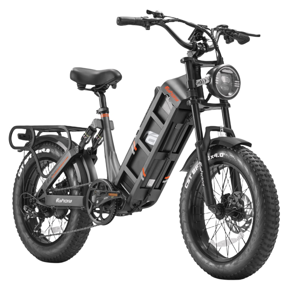 Eahora Juliet 2024 New Electric Bike for Adults 1000W Motor 48V, 60Ah Super Long Range Ebike 100-200Miles 20" Fat Tire