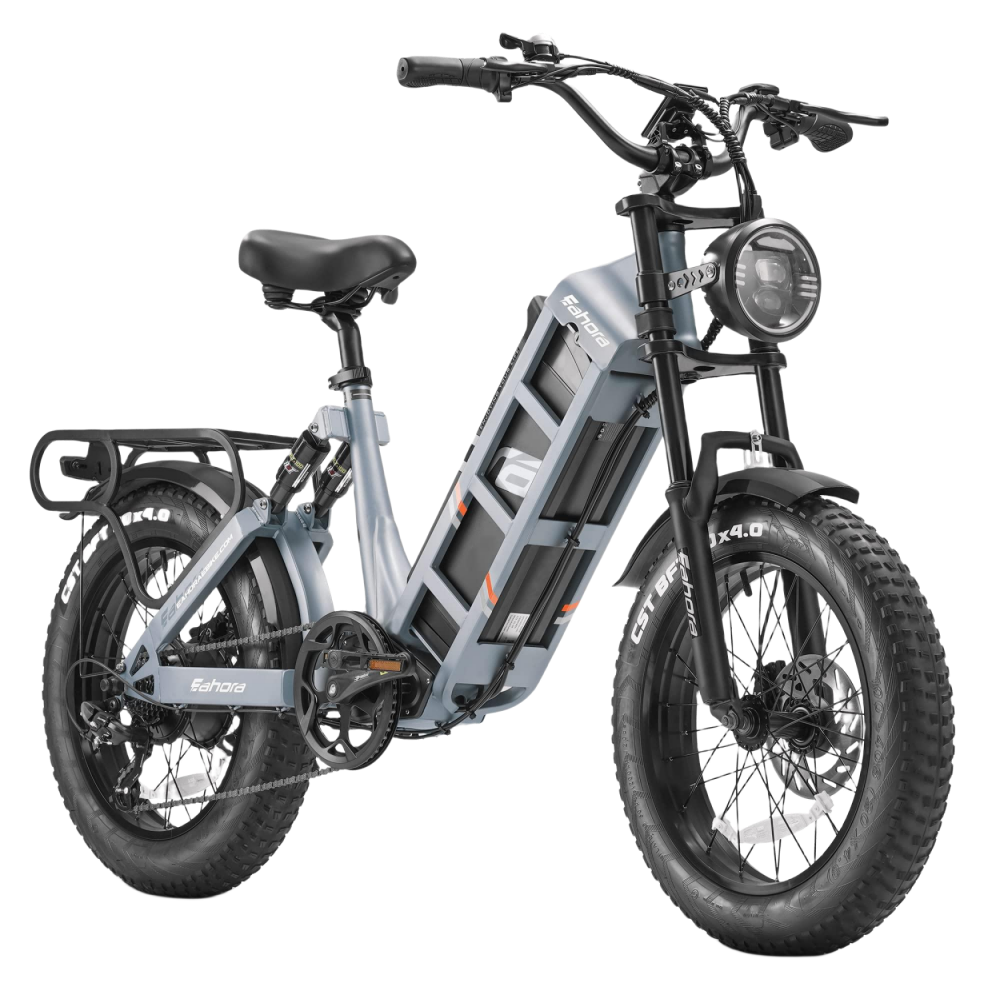 Eahora Juliet 2024 New Electric Bike for Adults 1000W Motor 48V, 60Ah Super Long Range Ebike 100-200Miles 20" Fat Tire
