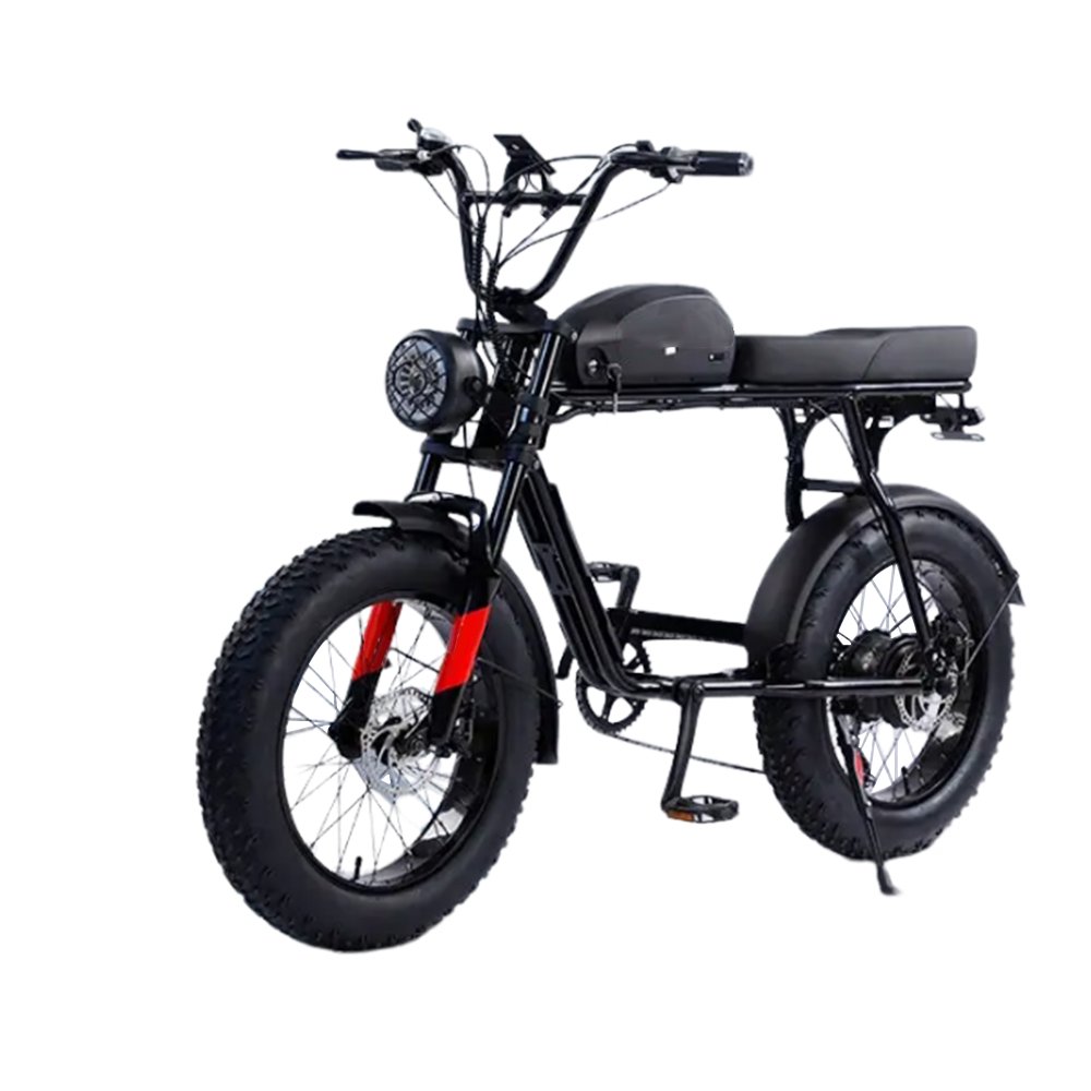2024 new retro big power super Electric Hybrid Bike 73 fat tire 20 inch 750W/1000W ebike 48V 20AH long range e bike