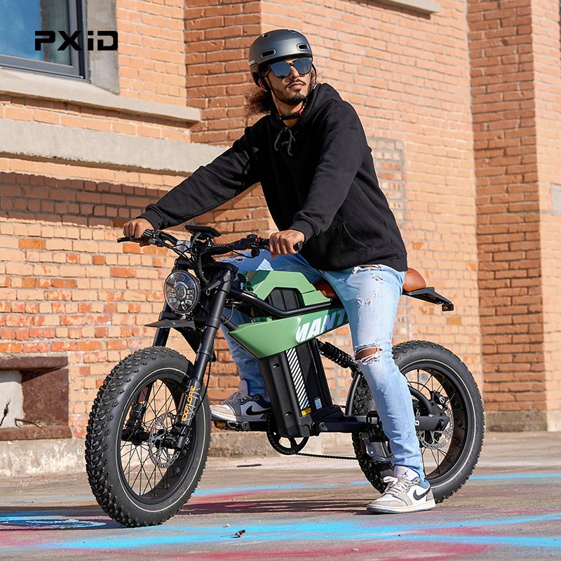 PXID MANTIS P6 ebike 20 inch fat tire e bike 750W 1000W 1500W 48V electric mountain bike for adults