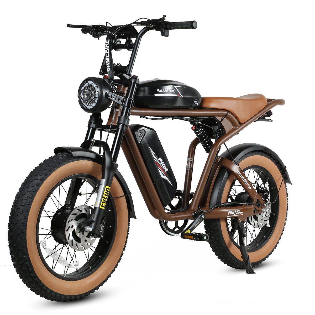 20 inch SAMEBIKE V6 V8 73 Style dual motor dual battery 48V 32Ah Long range 2000w ebike Fat tire electric mountain bike EU US