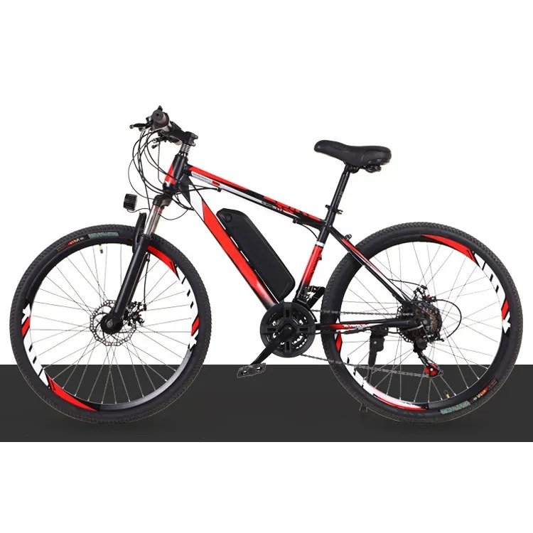 WQL Factory wholesale 26" Electric Mountain Bike Removable Battery Snow Beach Mountain Sand Electric Bikes for Adults