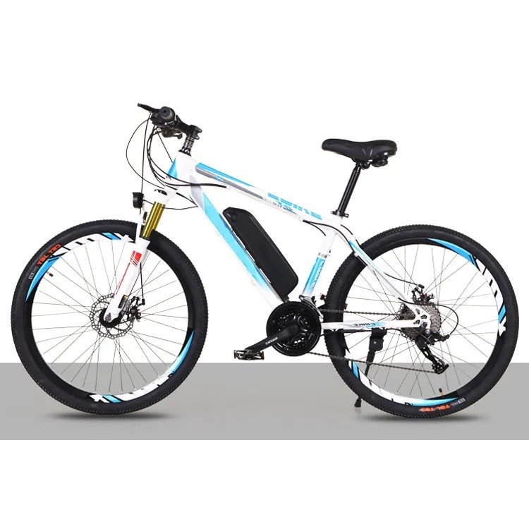 WQL Factory wholesale 26" Electric Mountain Bike Removable Battery Snow Beach Mountain Sand Electric Bikes for Adults