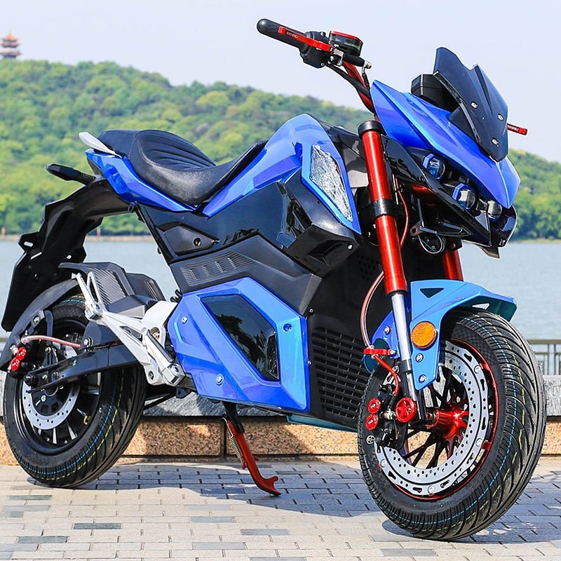 Powerful Electric Motorcycles Sportbike Lithium Battery High-Speed Ev-bike 80km/h 60V/72V 2000/3000W 2-Wheel E-Motorbike Scooter