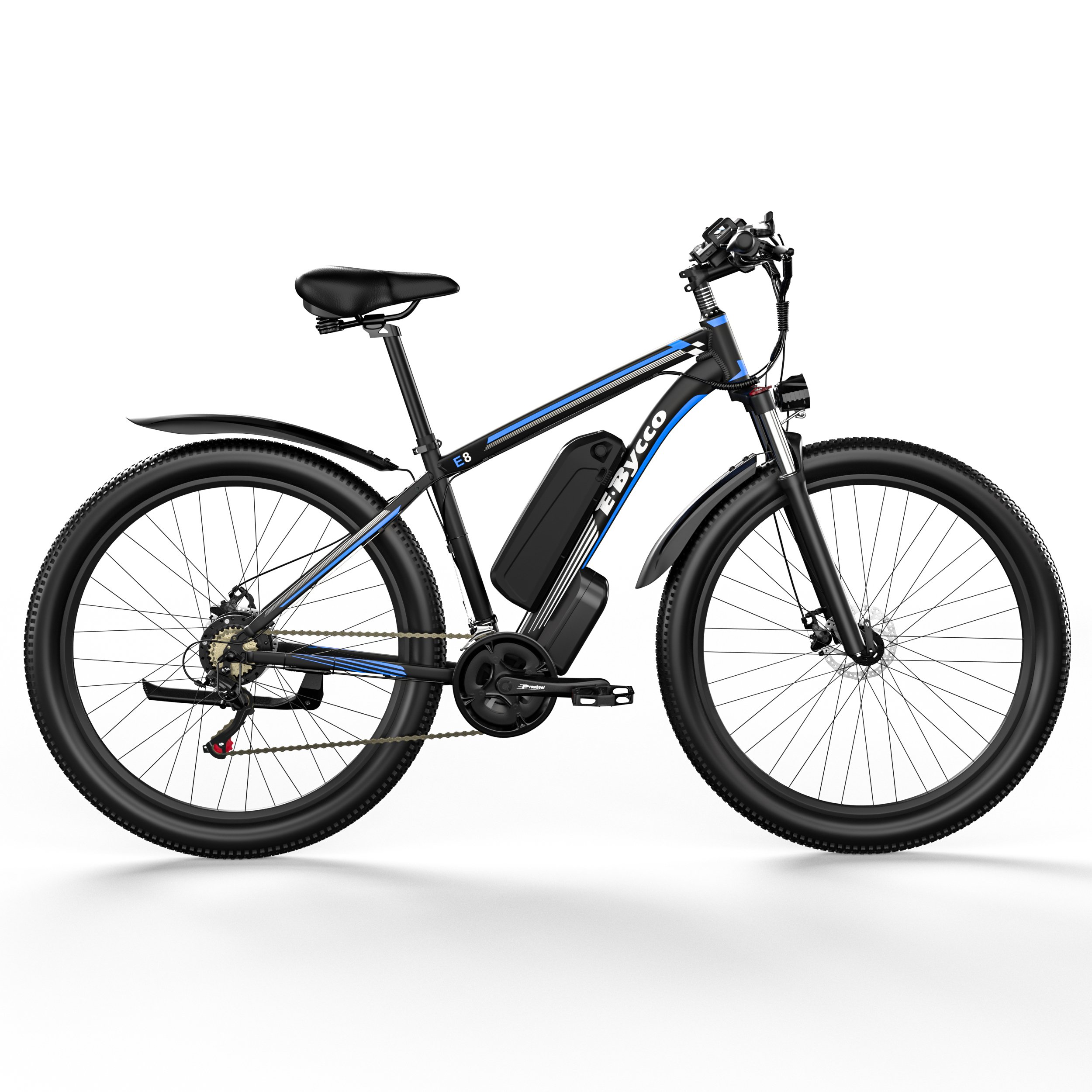 EBYCCO 29-Inch Electric Mountain Bike 1 Motor 17.5AH Lithium Battery Black Road Bike with from Poland Warehouse