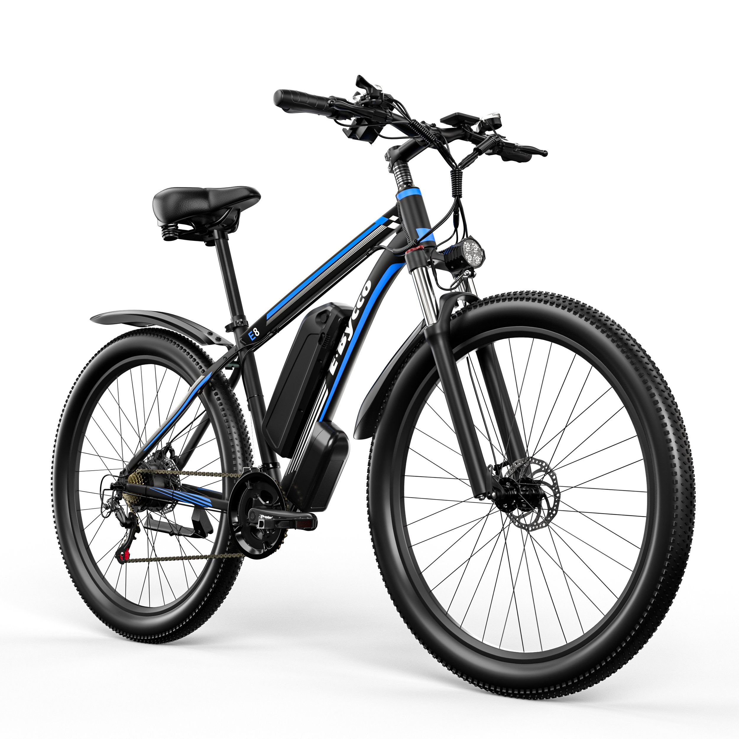 EBYCCO 29-Inch Electric Mountain Bike 1 Motor 17.5AH Lithium Battery Black Road Bike with from Poland Warehouse