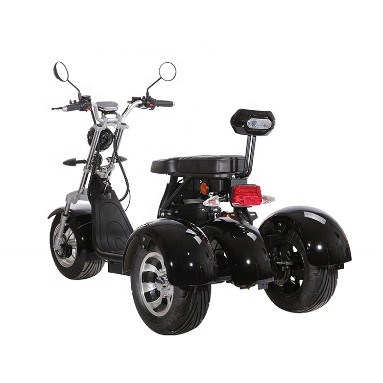Hot selling warehouse eec Adult three wheel bicycle Lithium Battery 60V 20Ah 2000 w tricycle 3 wheel electric scooter citycoco