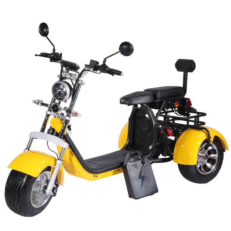 Hot selling warehouse eec Adult three wheel bicycle Lithium Battery 60V 20Ah 2000 w tricycle 3 wheel electric scooter citycoco