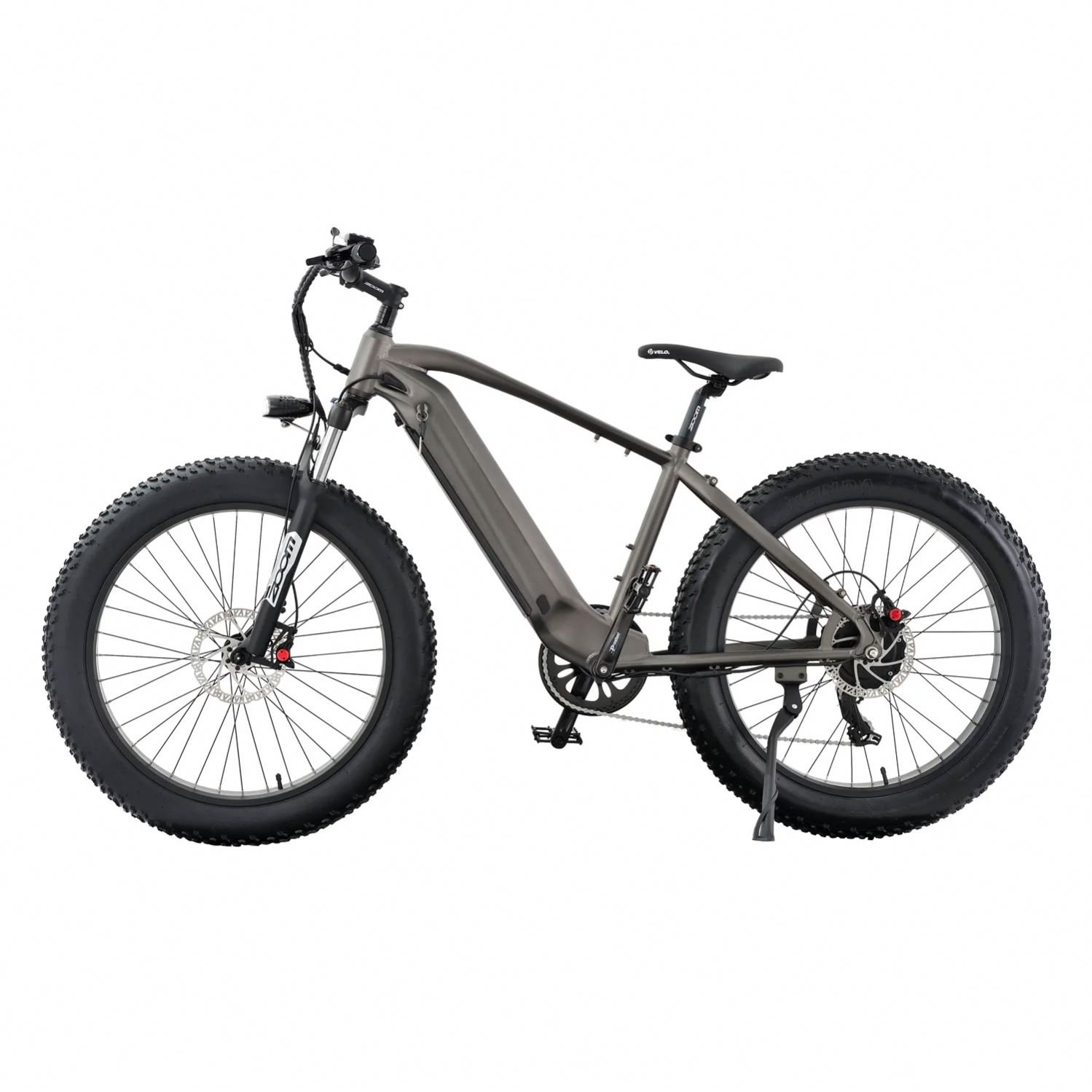 China 26 Inch Ebike Double Crown Fork Suspension Fat Tire Electric Mountain Bike Electric Bicycle For Adults