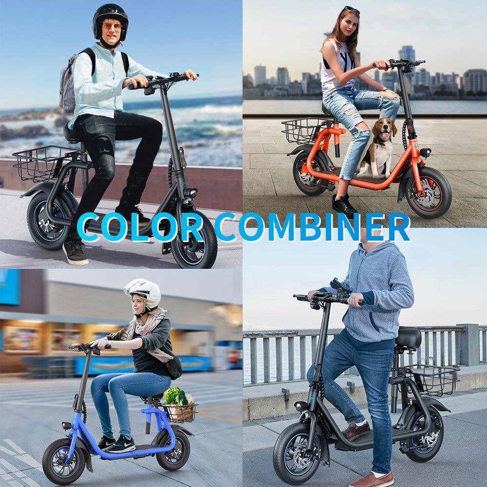China wholesale iron frame 500w powerful fast foldable scooter electric electric city bike scooter adult with seat