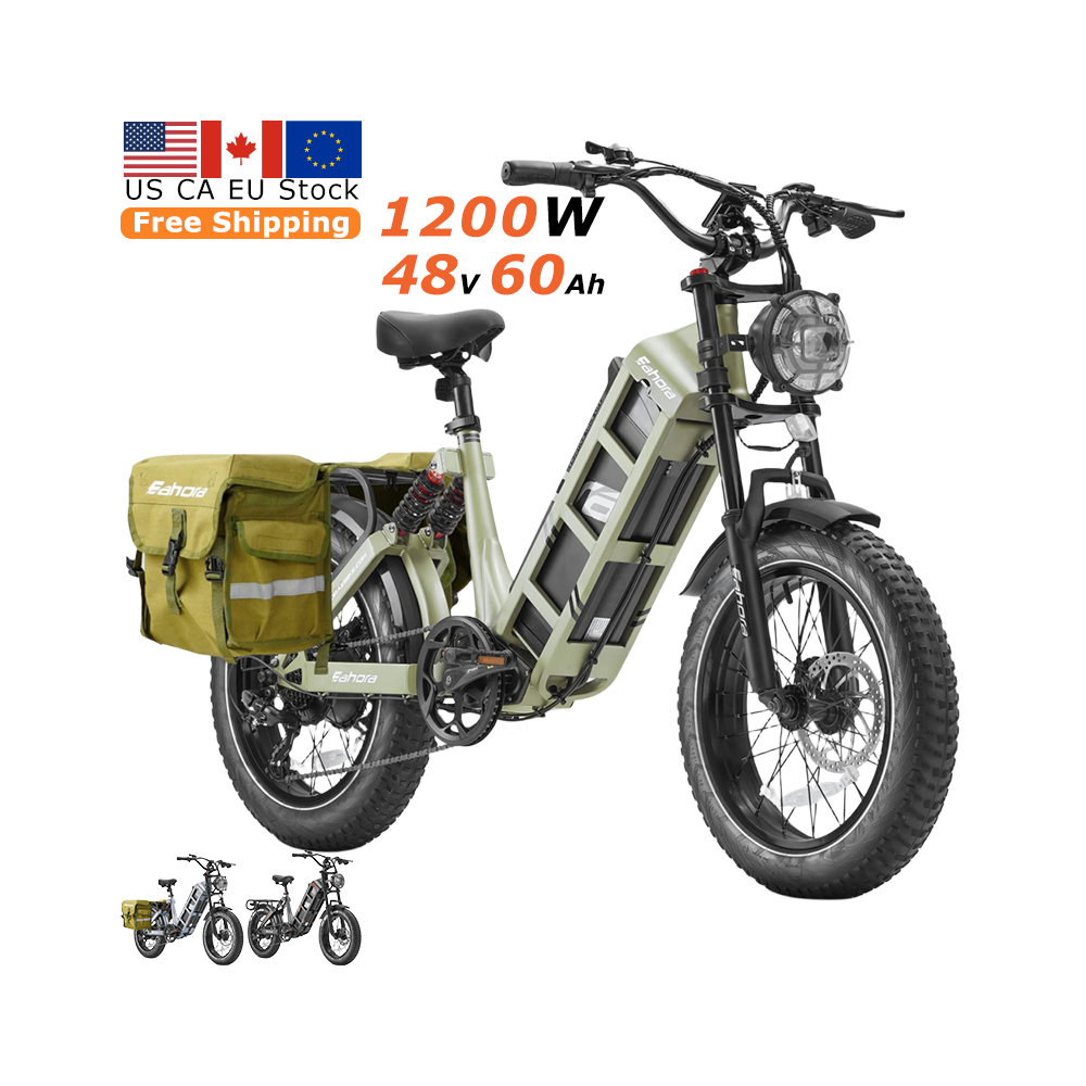 Eahora Juliet New 48v 1000w 1500w Fat Tire Long Range Ebike Electric Bike Hybrid City Cargo Electric Bicycle