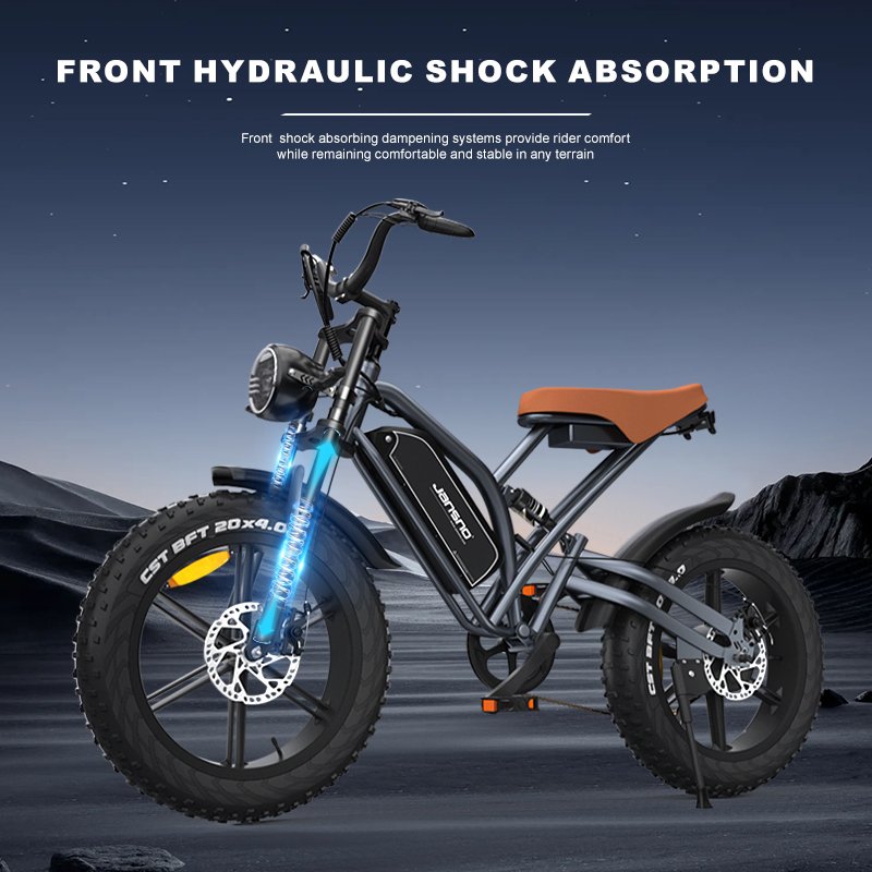 JANSNO x50 7 Speed E bike 500W 750W 1000W Electric Fat Tire Bike Electric Cycle City Hybrid Mountain Bicycle Off Road Adult