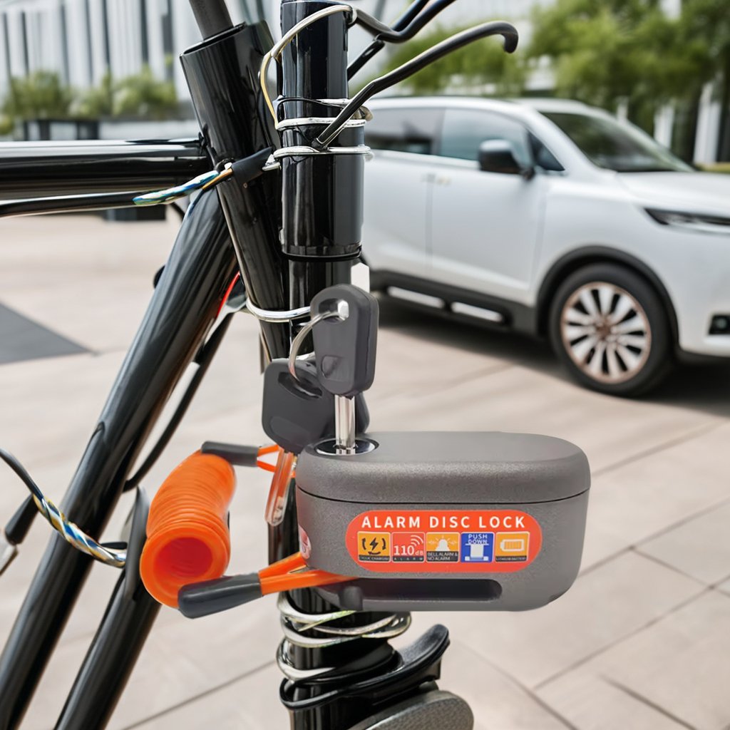 Aluminum Alloy Steel Electric Bicycle Road Bike with Anti-Theft Disc Brake Lock & Motorcycle Lock for Mountain Biking