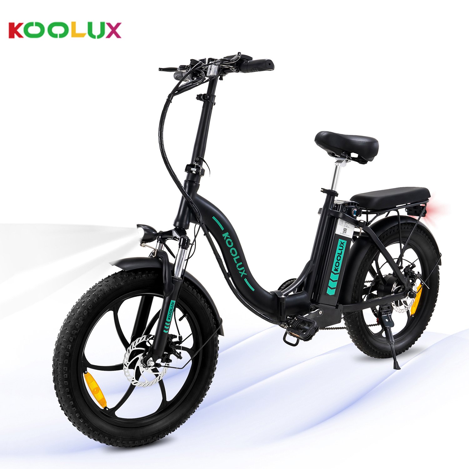 KOOLUX 350W 20Inch 36V Electric Bike Mountain Hybrid Folding Fat Tire Lithium Battery EU Warehouse Electric Bicycle for Adult