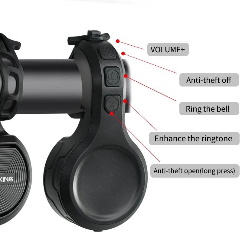 Superbsail Own Brand Motorcycle Bicycle Spare Parts Mountain Bike Handlebar Horn Safety Q Bell Ring Electric Bike Bell Ring