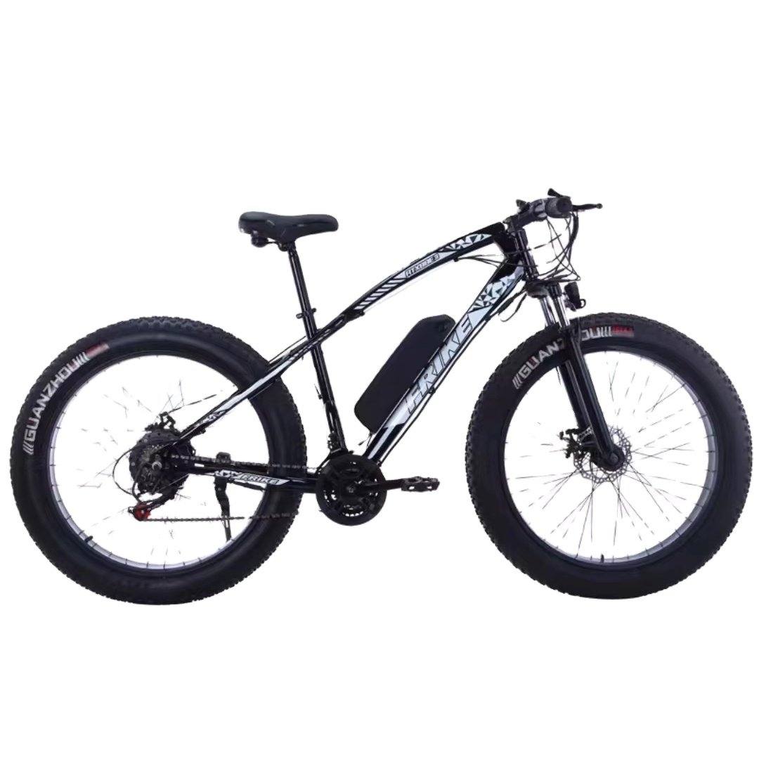 Women's Electric Mountain Bike with Thickened Wide Tire Lithium Battery Power for Outdoor Adventures