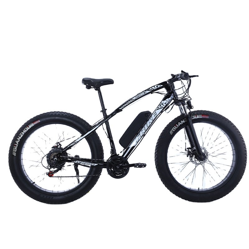 Women's Electric Mountain Bike with Thickened Wide Tire Lithium Battery Power for Outdoor Adventures