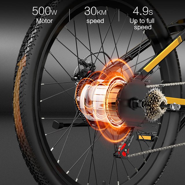 Best Quality Bezior X500 Pro Fast Speed 26" Wheel 500w Motor Ebike Aluminum Electric Bicycle Electric Mountain Bike