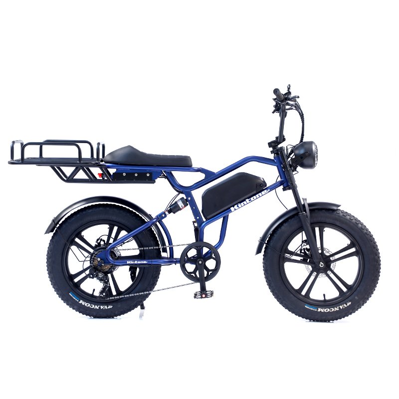 High quality 4.0 fat tire cargo ebike 48V foldable electric mountain bike disc brake lithium battery adult delivery