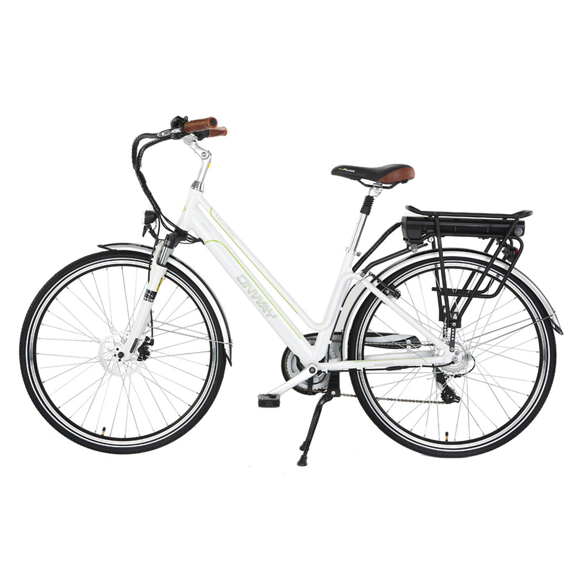 ONWAY 700C Cargo Carrier Electric City Bike 36V Rear Wheel 250W Motor Electric Bicycle Woman OEM