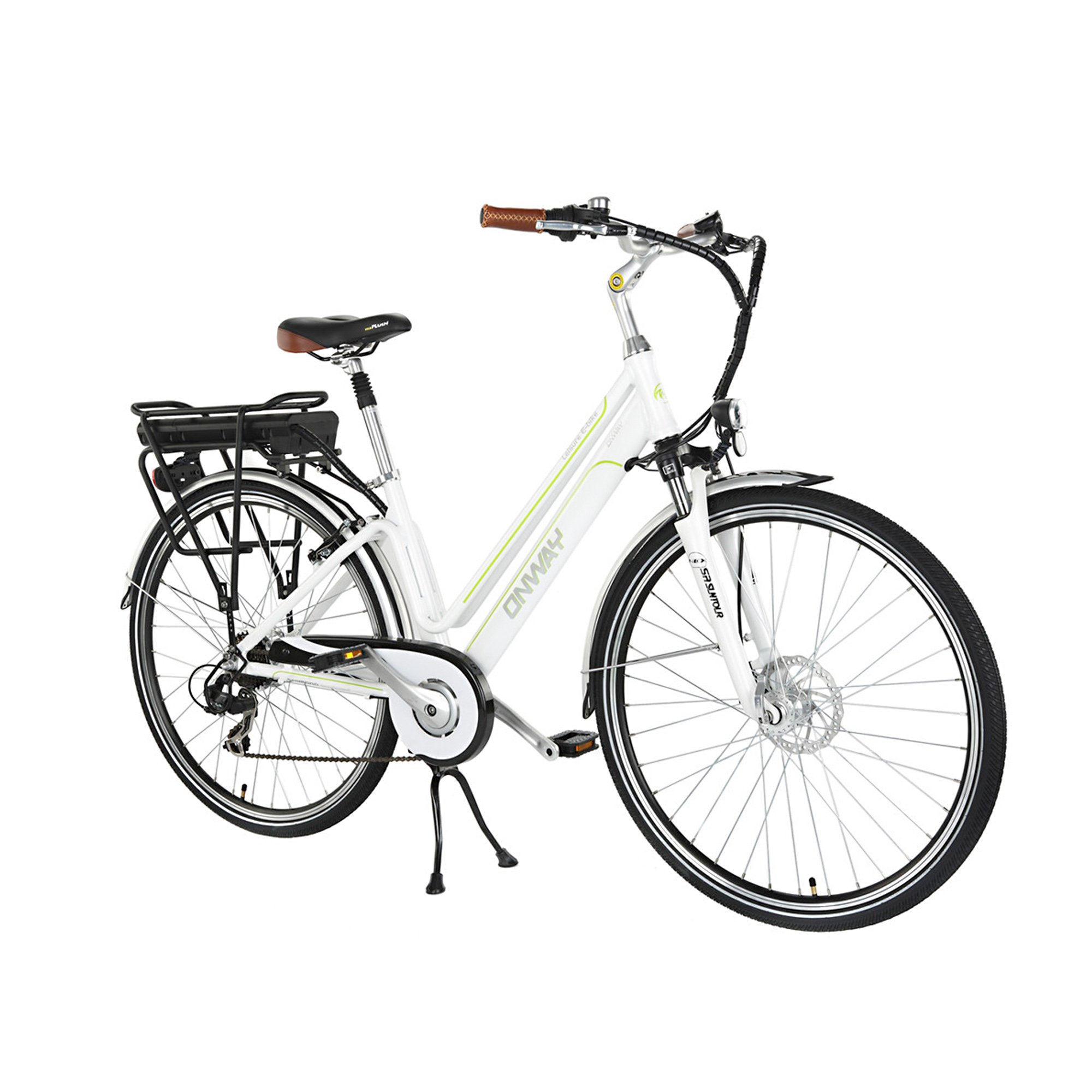 ONWAY 700C Cargo Carrier Electric City Bike 36V Rear Wheel 250W Motor Electric Bicycle Woman OEM