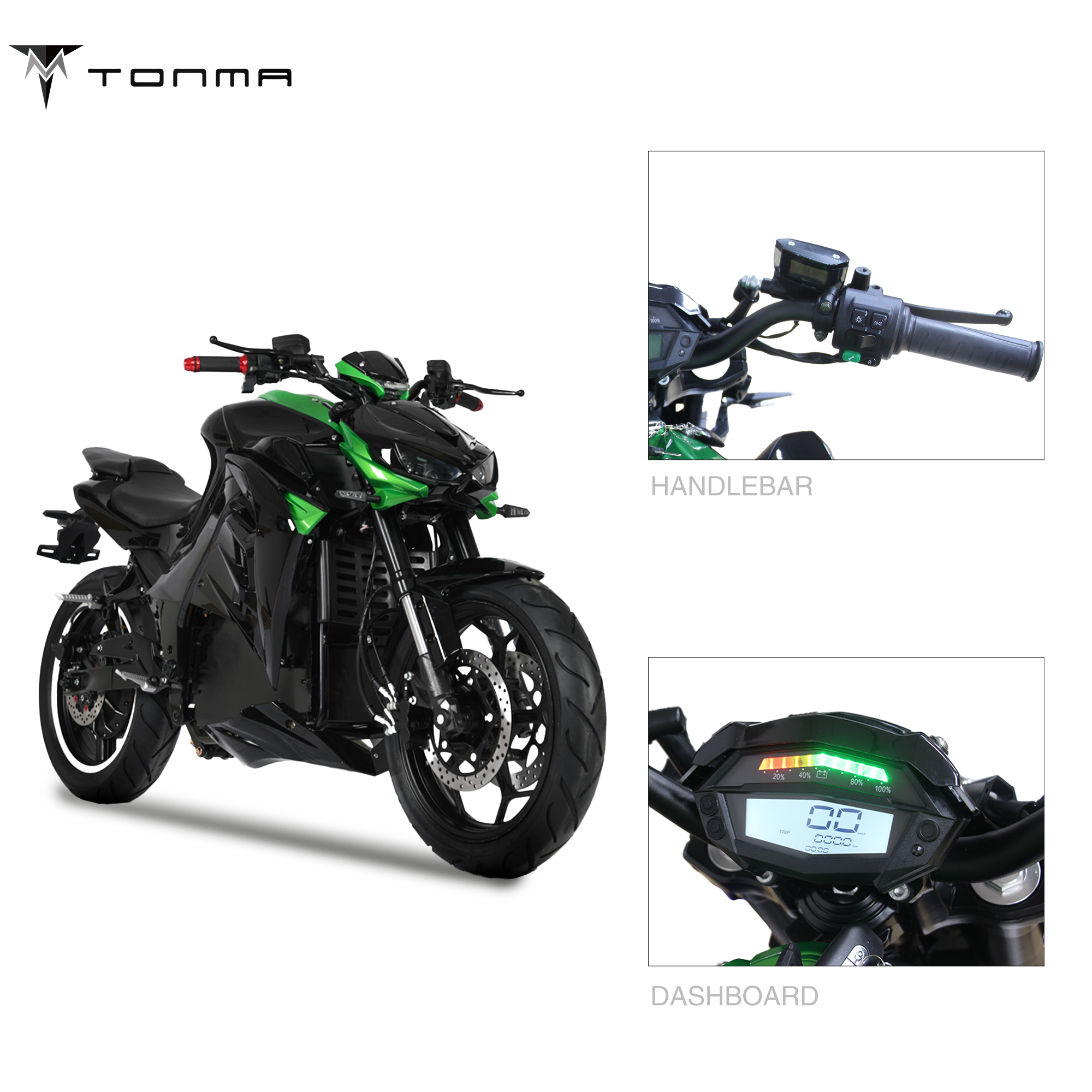 2023 High Speed Long Range Fat Tire KAWASAKIS Z1000 ABS Sportbike Electric Racing Motorcycle For Sale
