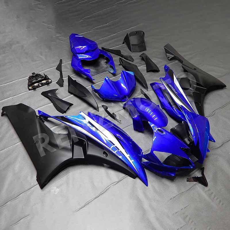 Full Motorcycle Fairings Fit For YZF R6 2006-2007 Abs Plastic Body Work black blue