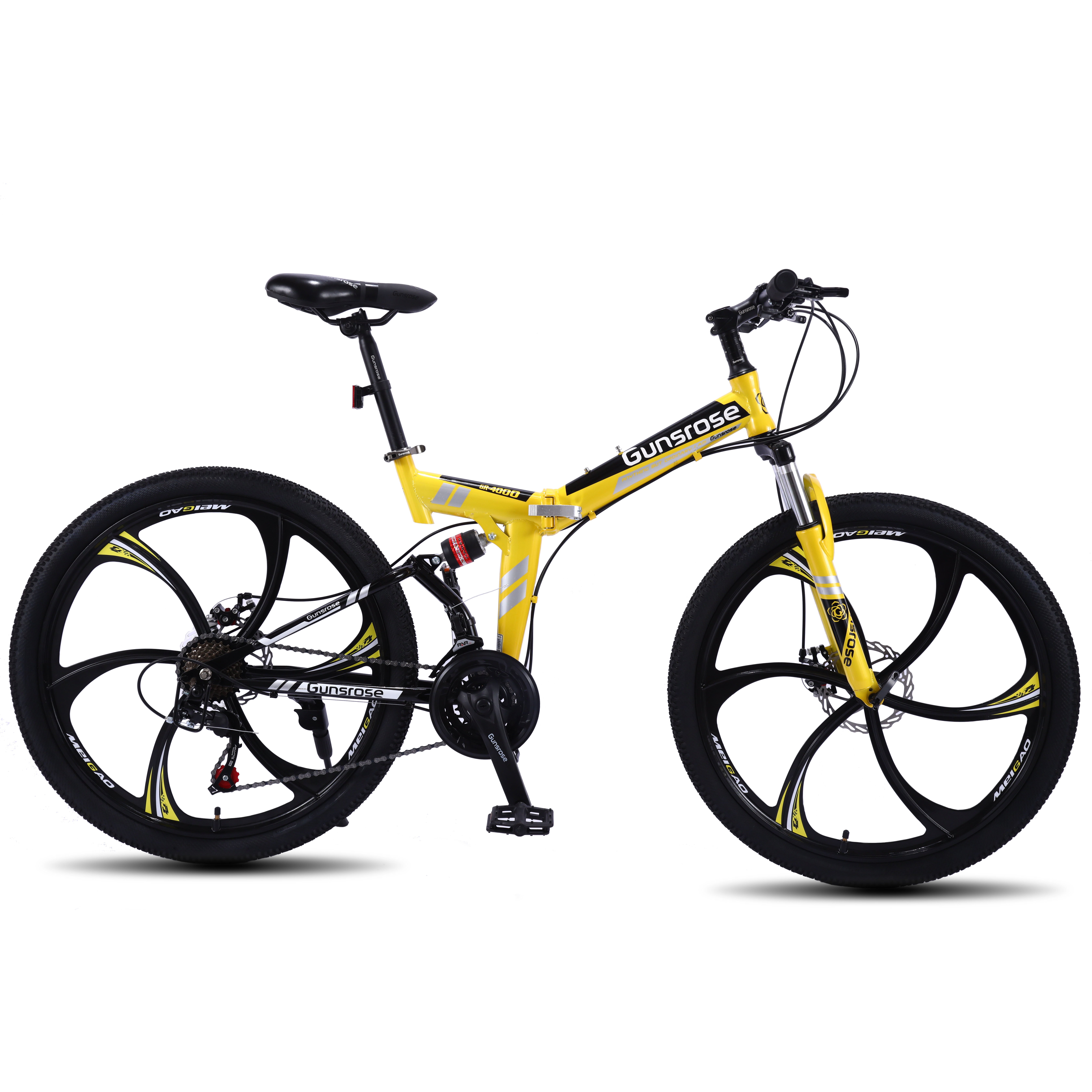 26 Inch 21 Speed Full Suspension Mountain Bicycle Portable Light Weight Six Knife Wheel Aluminum Shock Absorber Adults Cheap