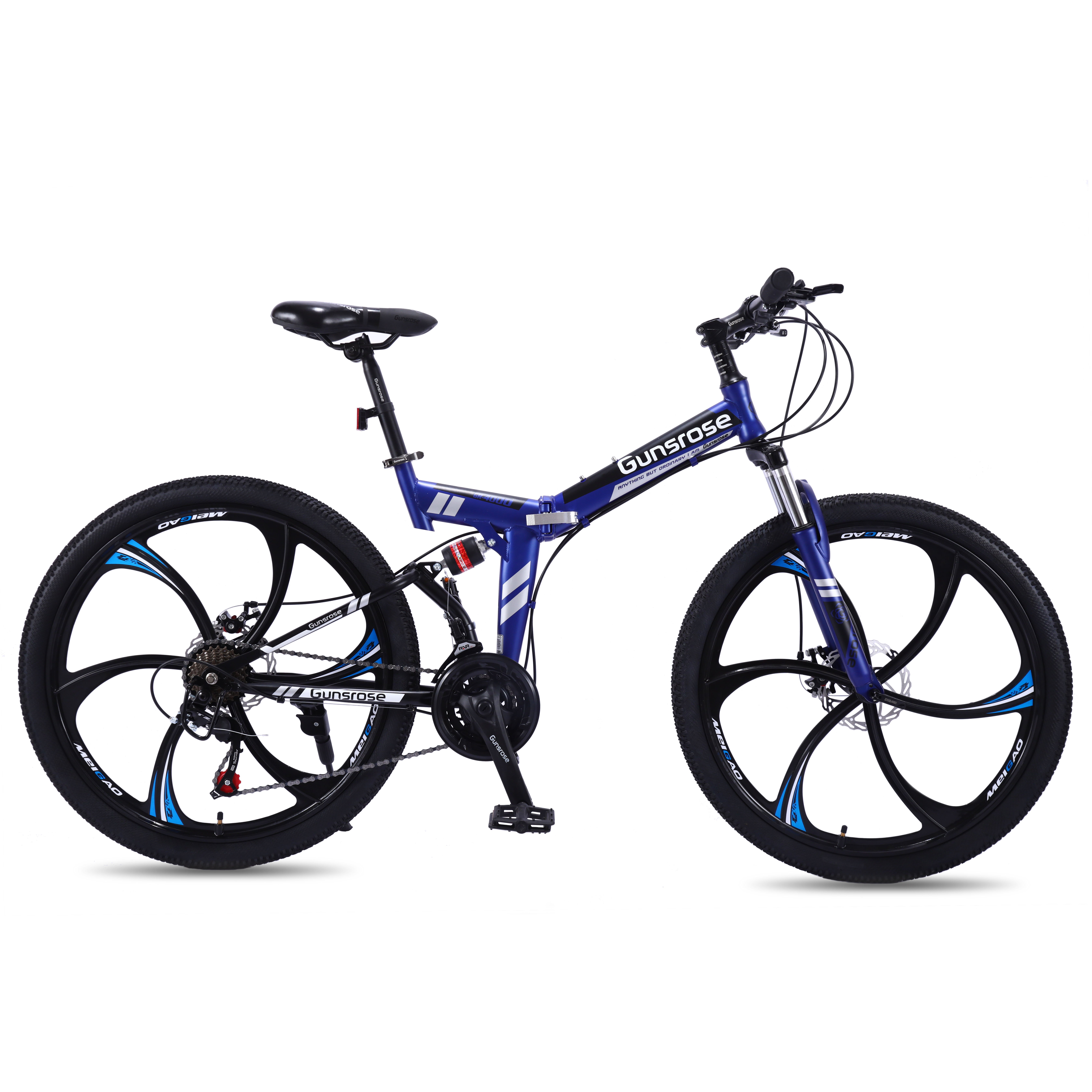 26 Inch 21 Speed Full Suspension Mountain Bicycle Portable Light Weight Six Knife Wheel Aluminum Shock Absorber Adults Cheap