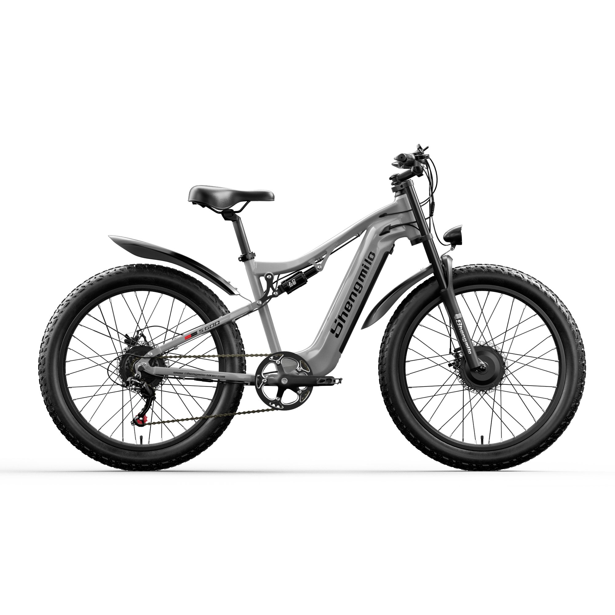 Shengmilo S600 Electric Mountain Bike 26inch Fat Tire 48V 17.5Ah Battery 2000W Dual Motor EU & USA