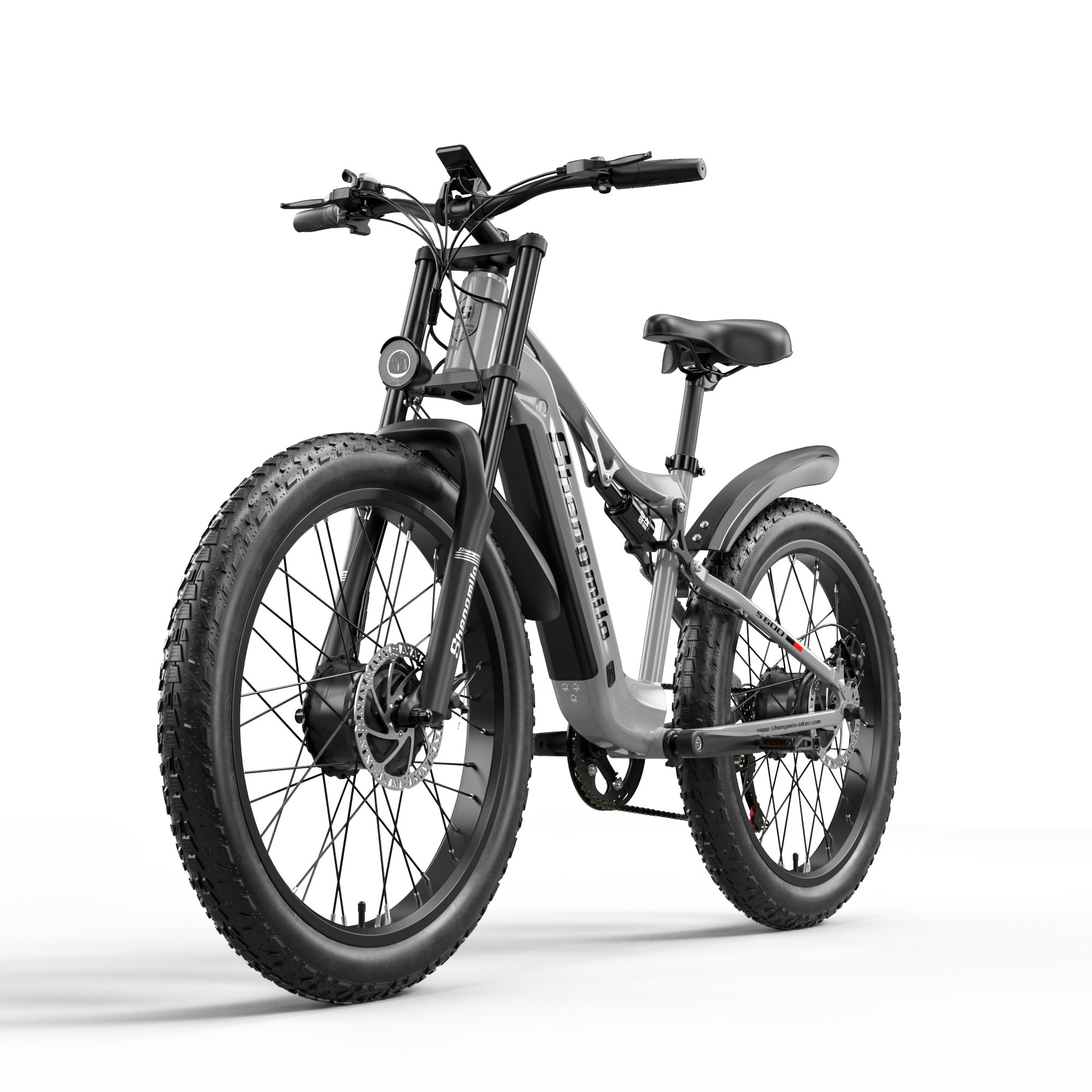Shengmilo S600 Electric Mountain Bike 26inch Fat Tire 48V 17.5Ah Battery 2000W Dual Motor EU & USA