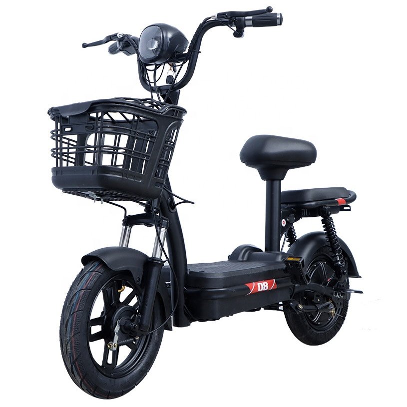 Scooter electrico tubeless tyre 14 inch 48V battery power electric scooter bike with basket