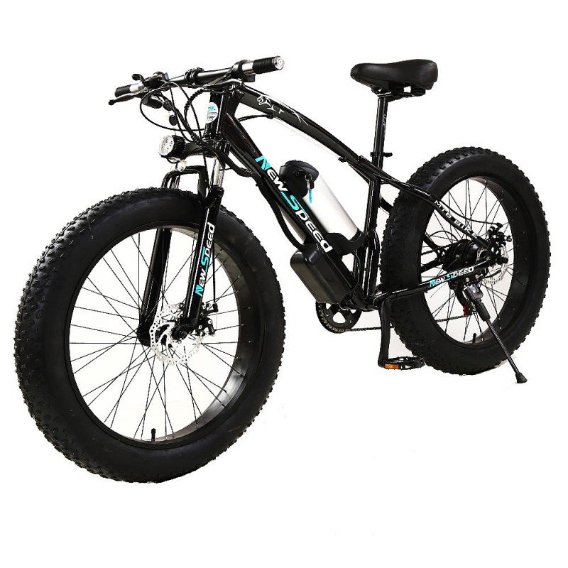 26-Inch 350W Electric 2-Wheel Bicycle with Ordinary Pedal 48V Off-Road Fat Tire for Travel