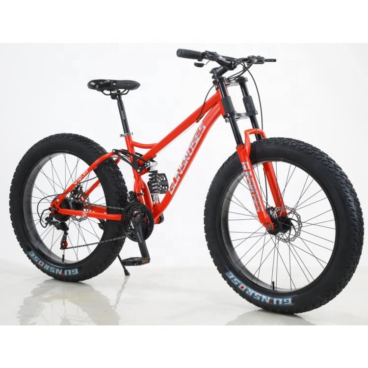 Wholesale Colorful Popular Fashion Carbon Steel Frame Gears Wheel Beach Cruiser Sand Snow Bike Label OEM Fat Tyre Bicycle