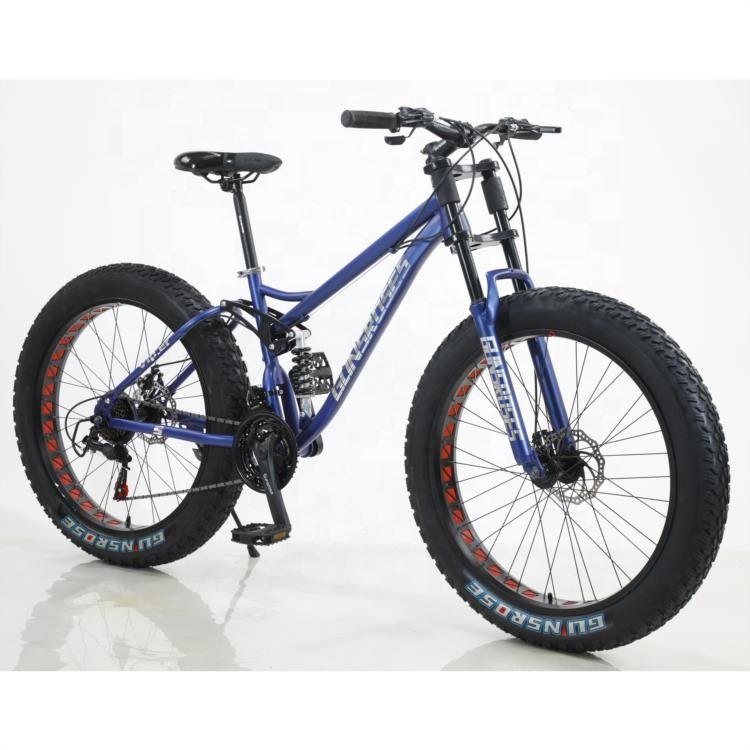 Wholesale Colorful Popular Fashion Carbon Steel Frame Gears Wheel Beach Cruiser Sand Snow Bike Label OEM Fat Tyre Bicycle